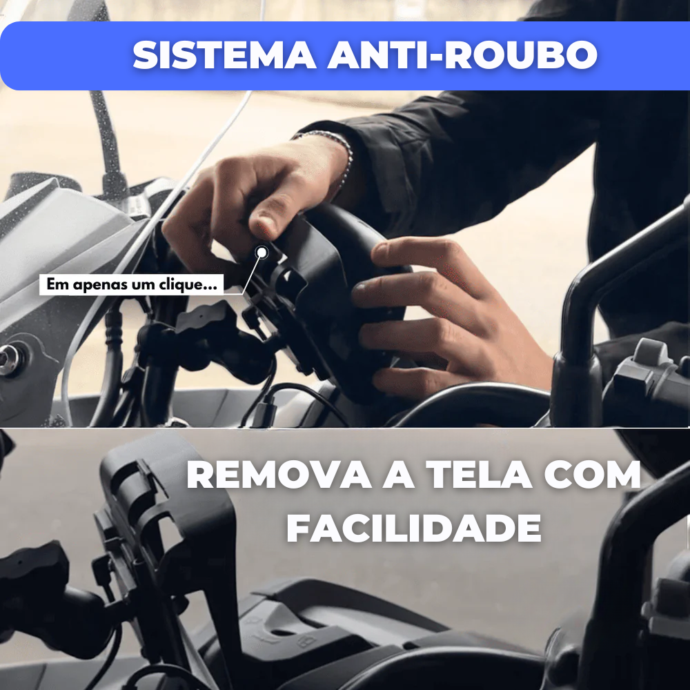 Multimídia para Moto c/ AndroidAUTO & Apple CarPlay