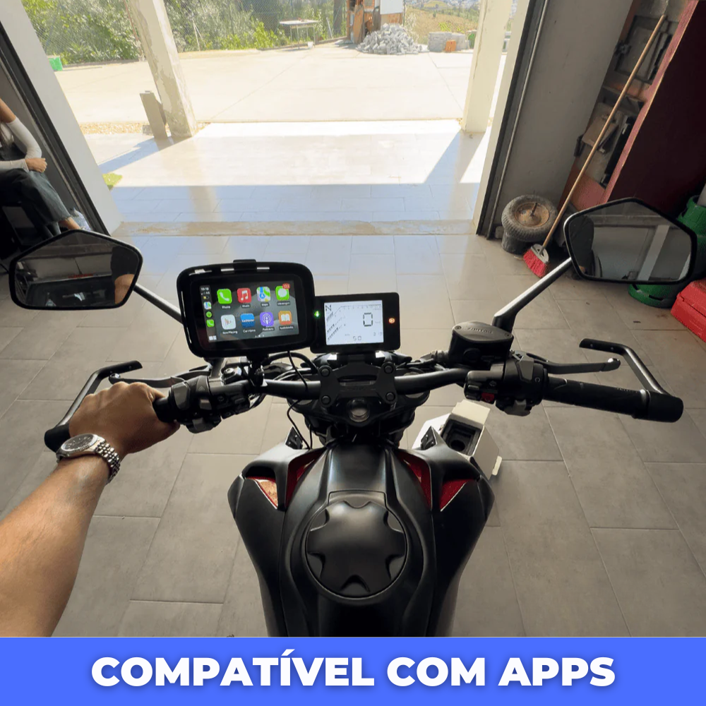 Multimídia para Moto c/ AndroidAUTO & Apple CarPlay