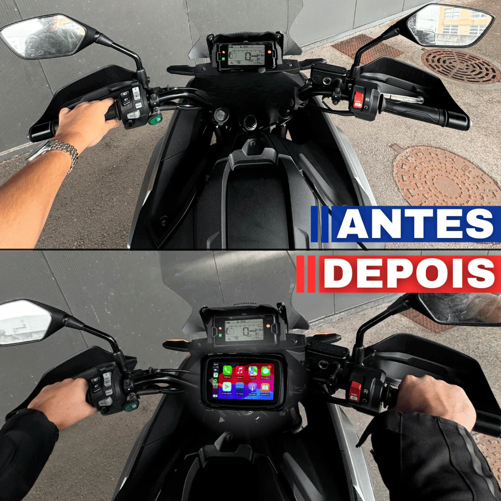 Multimídia para Moto c/ AndroidAUTO & Apple CarPlay