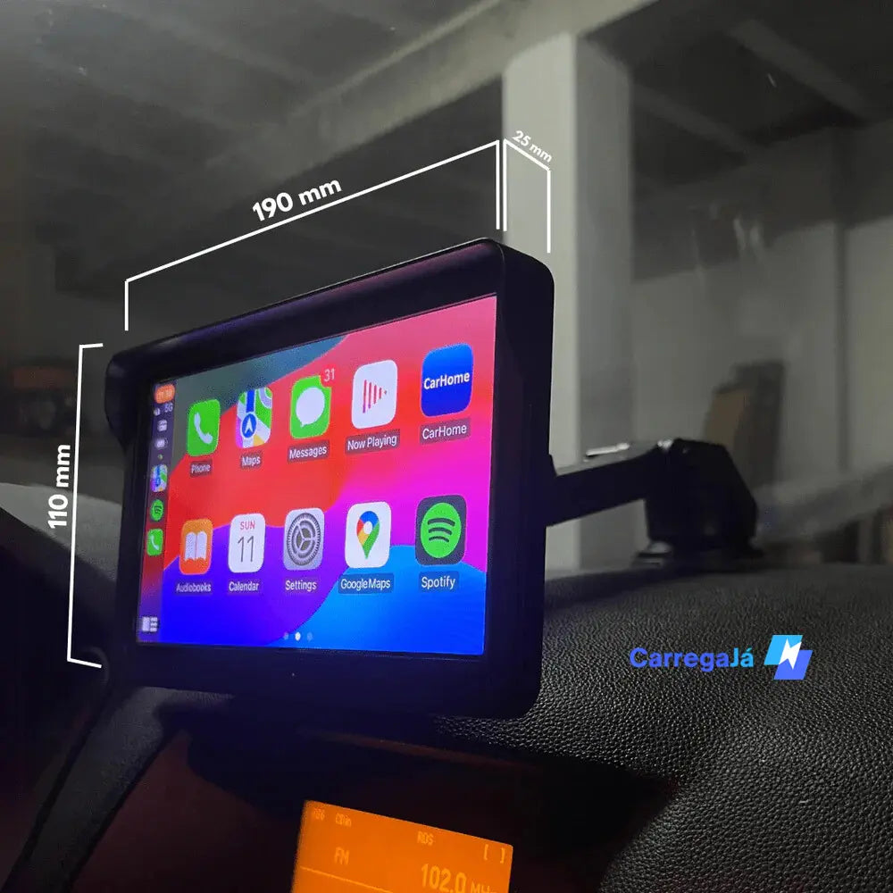 Multimídia c/ AndroidAUTO & Apple CarPlay + Câmera de Ré 🎁