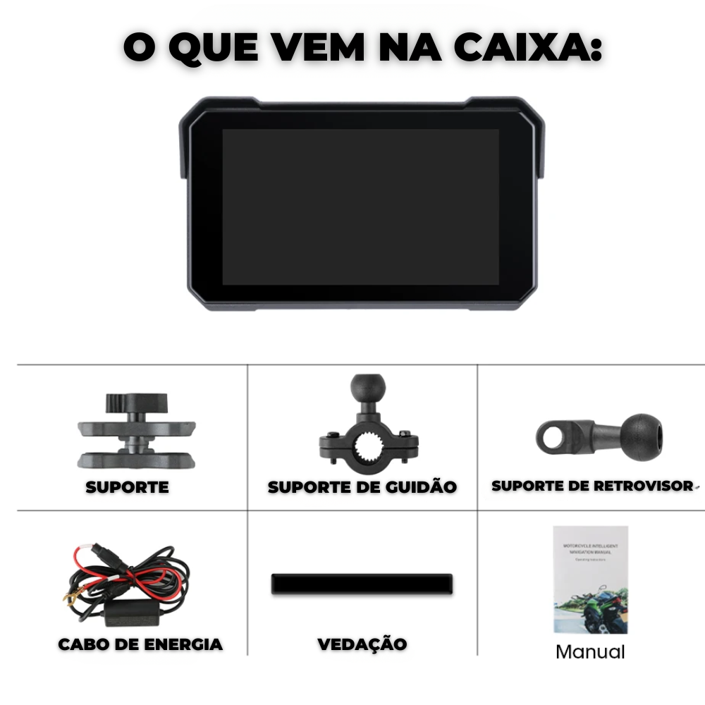 Multimídia para Moto c/ AndroidAUTO & Apple CarPlay